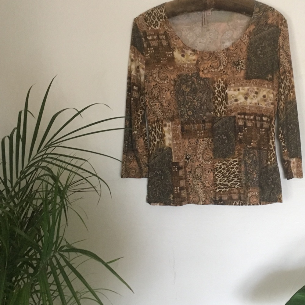 Brown Patterned shirt